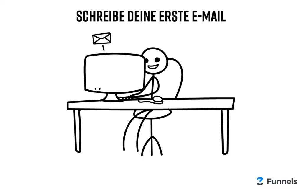schreibe deine erste email