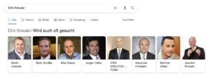 Google Suche nach Dirk Kreuter