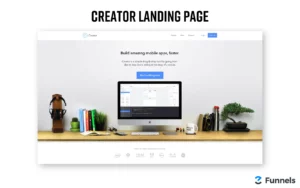 Creator Landingpage